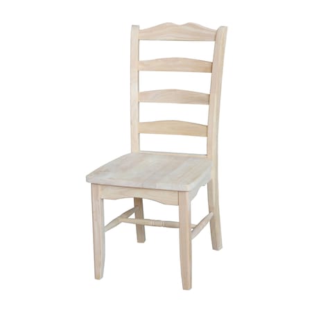 International Concepts Set of 2 Magnolia Chairs, Unfinished C-9P